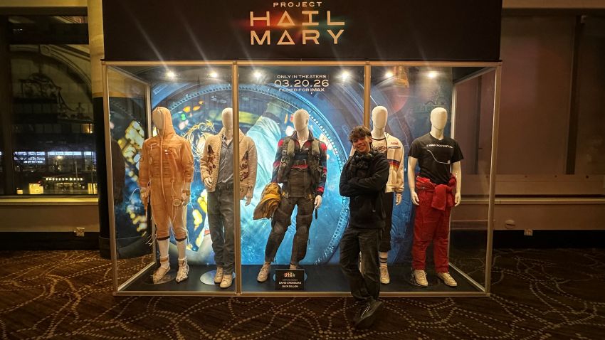 Feather Editor Hayden Spurrier, '26, was excited to see the costumes for Project Hail Mary in New York City.