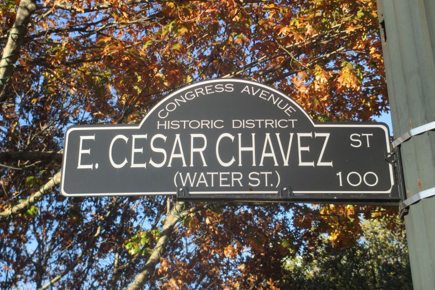 Chavez street sign (good)