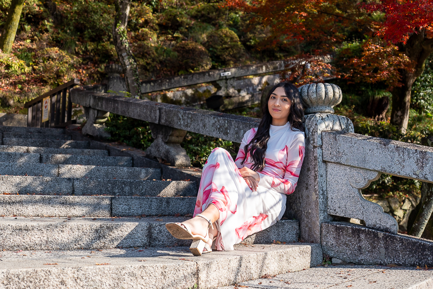 Isabella Garza had the opportunity to to take her senior photos in Japan.