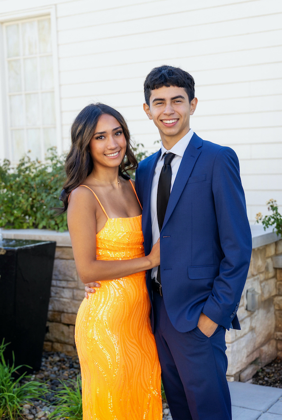 Christian Martinez and Vivian Cheema start their journey on the Homecoming Court.